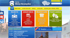Desktop Screenshot of nezamyslice.cz