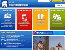 Tablet Screenshot of nezamyslice.cz